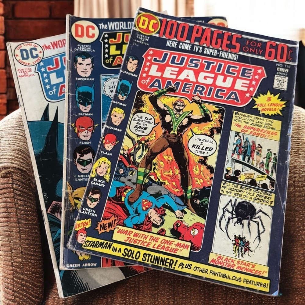 Vintage‎ Justice League of America Comic Books Set of (3) USED CONDITION